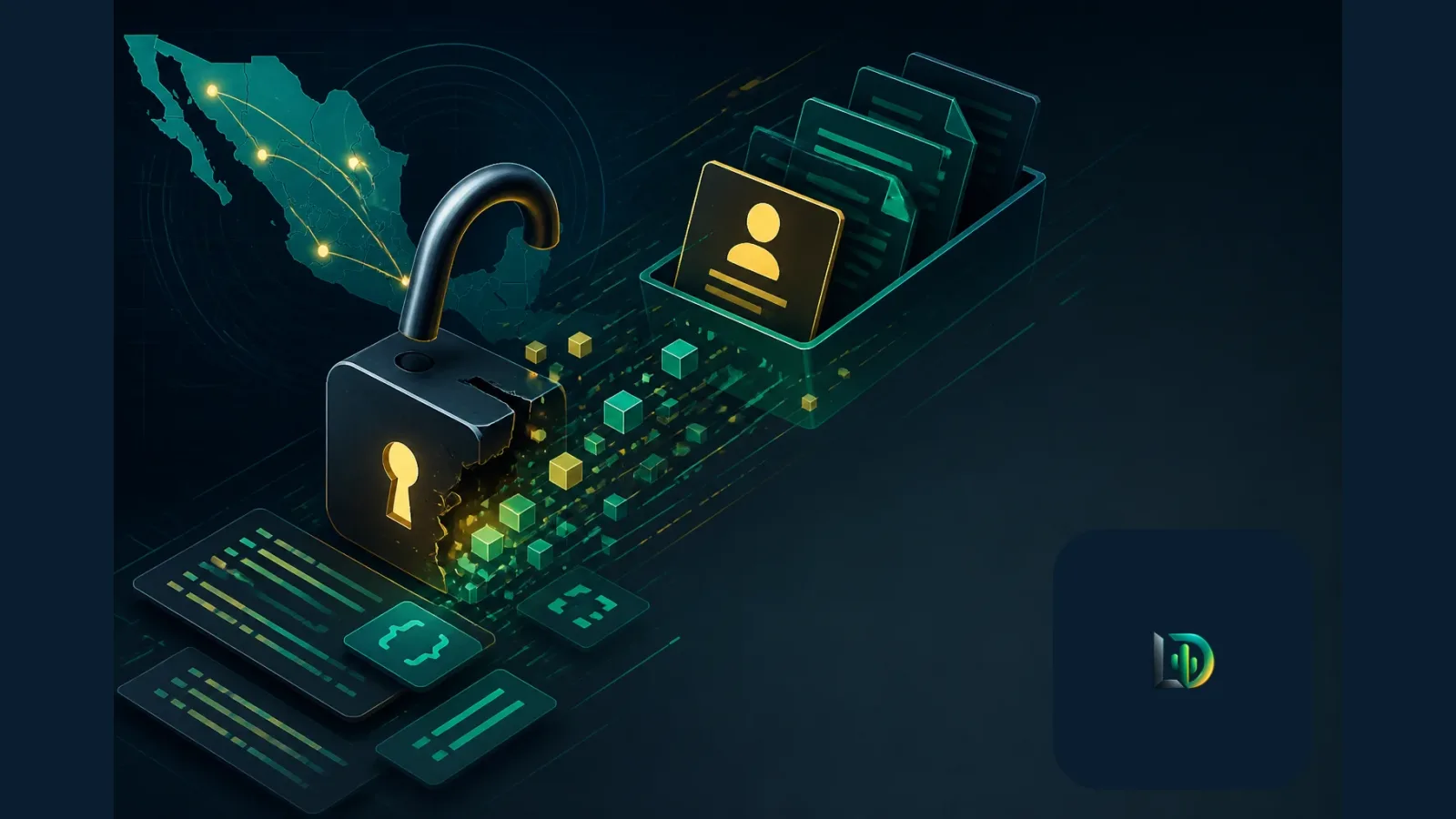 Ilustración generada con IA: 🔒 Meta reporta robo de código y datos de unas 1,500 personas en repos de GitHub