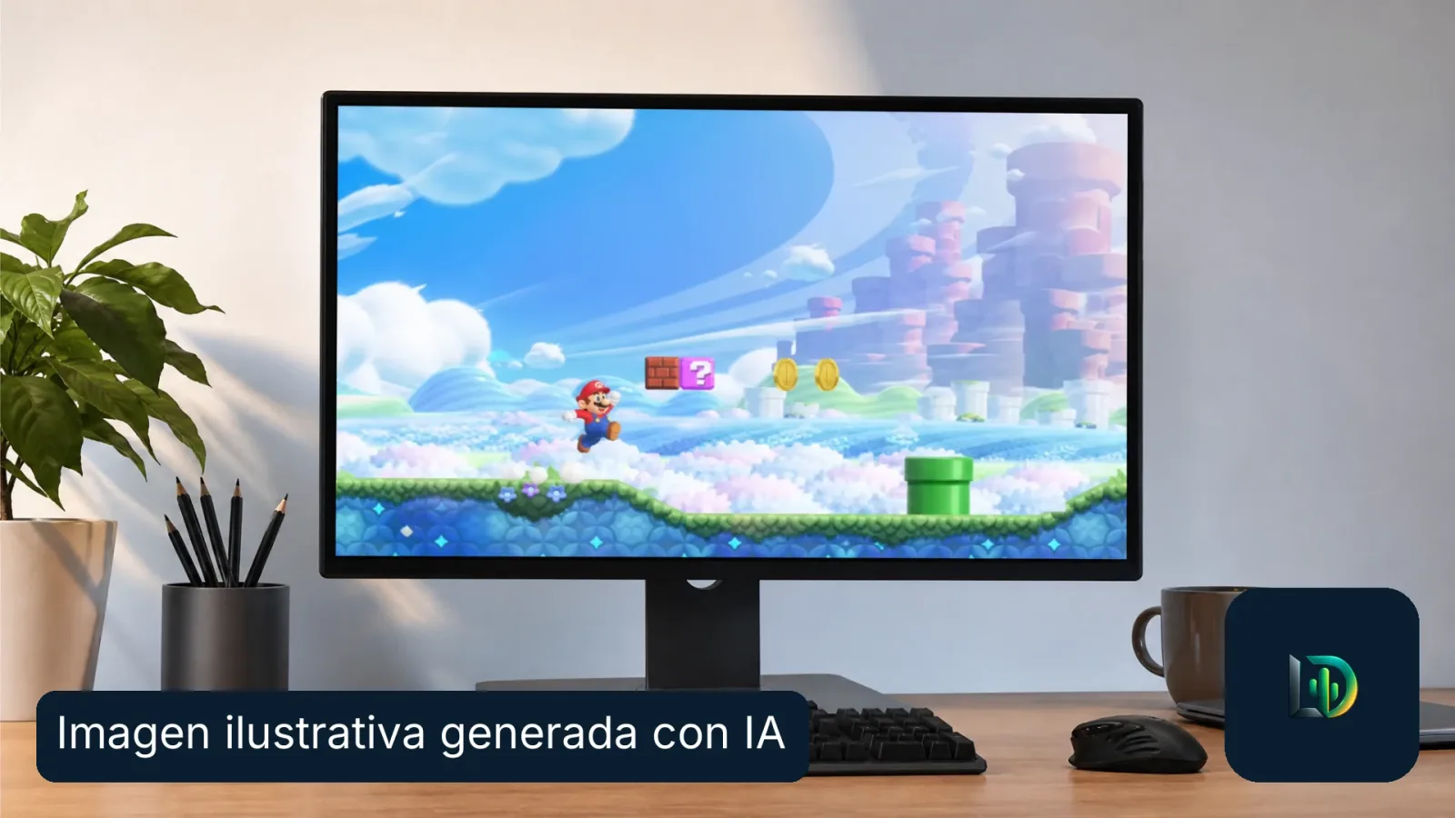 Imagen ilustrativa generada con IA: 🍄 Reportan un port nativo de Super Mario Bros. Wonder para PC, Mac y Android
