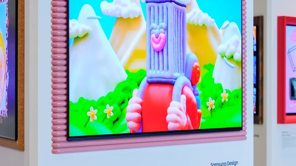 Imagen oficial de Img: Samsung convierte 14 televisores OLED en una galería de arte