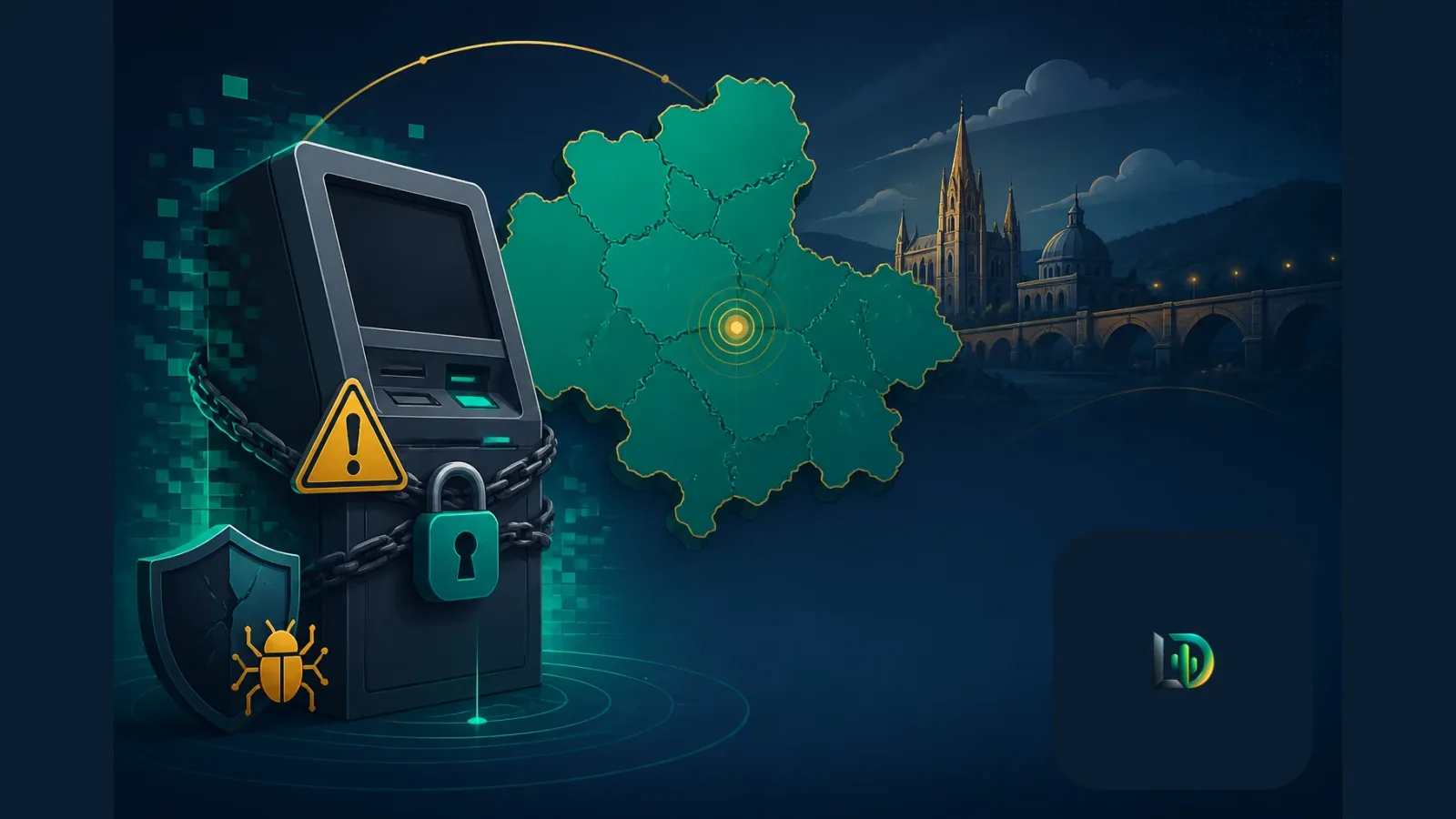 Ilustración generada con IA: 🔒 Kioscos SATEG en Guanajuato suman tres semanas sin servicio por hackeo