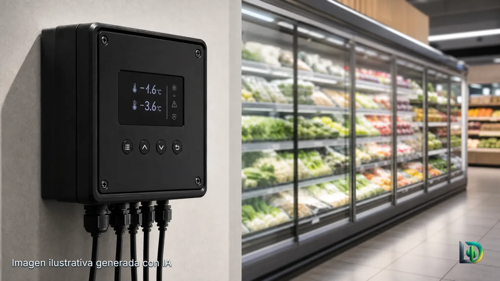 Imagen ilustrativa generada con IA: 🧊 Hackeo a supermercados en Francia: reiniciar el refrigerador no basta